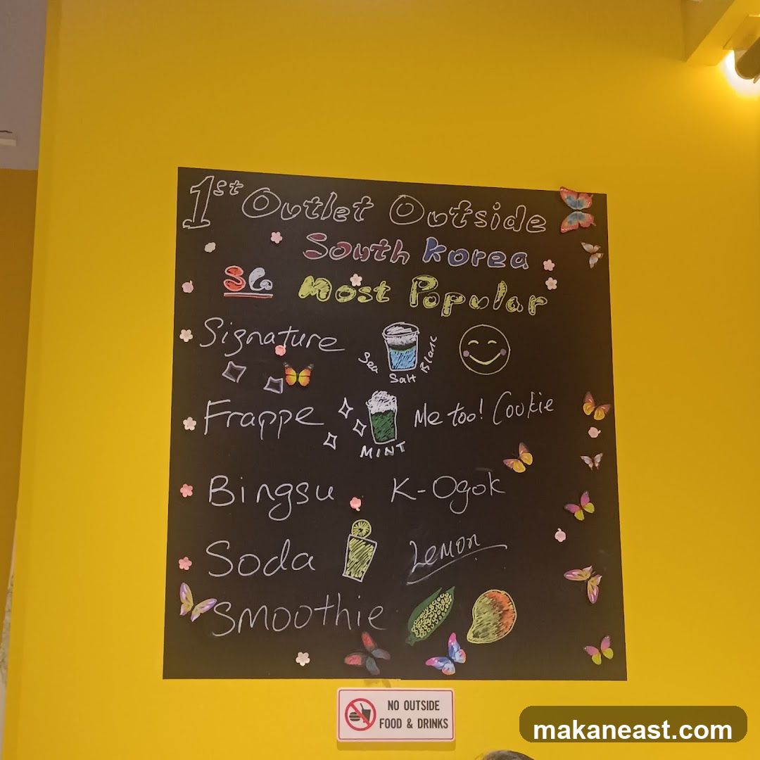 Chalkboard Menu