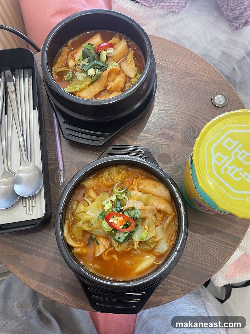 Two bowls of Korean stew