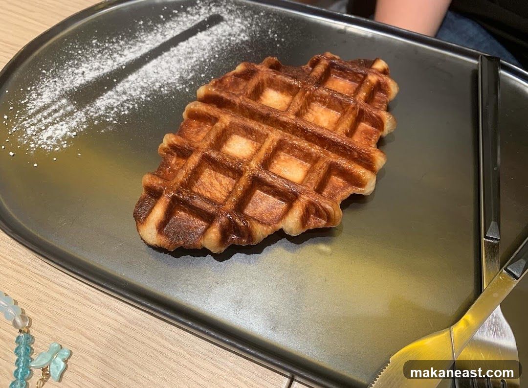 Waffle with Powdered Sugar