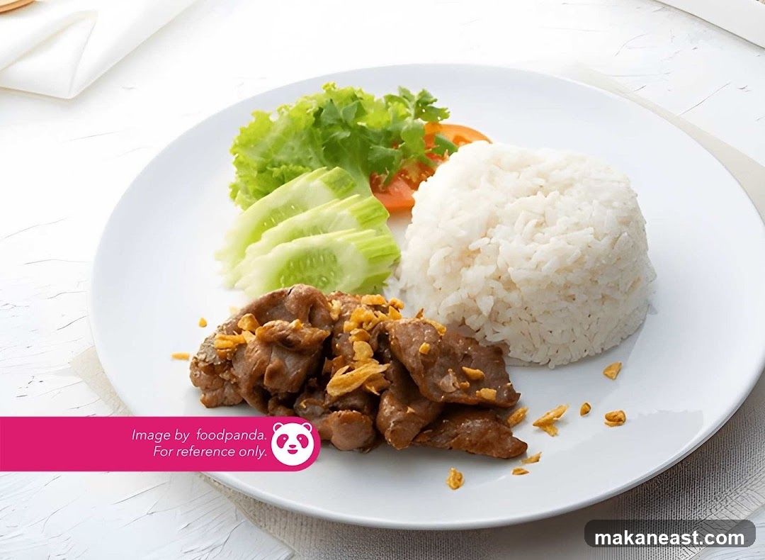 Garlic Pork with Rice