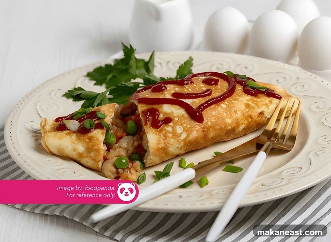 Omurice with Ketchup