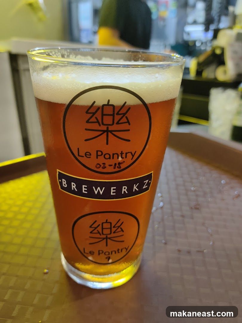 Beer with logo