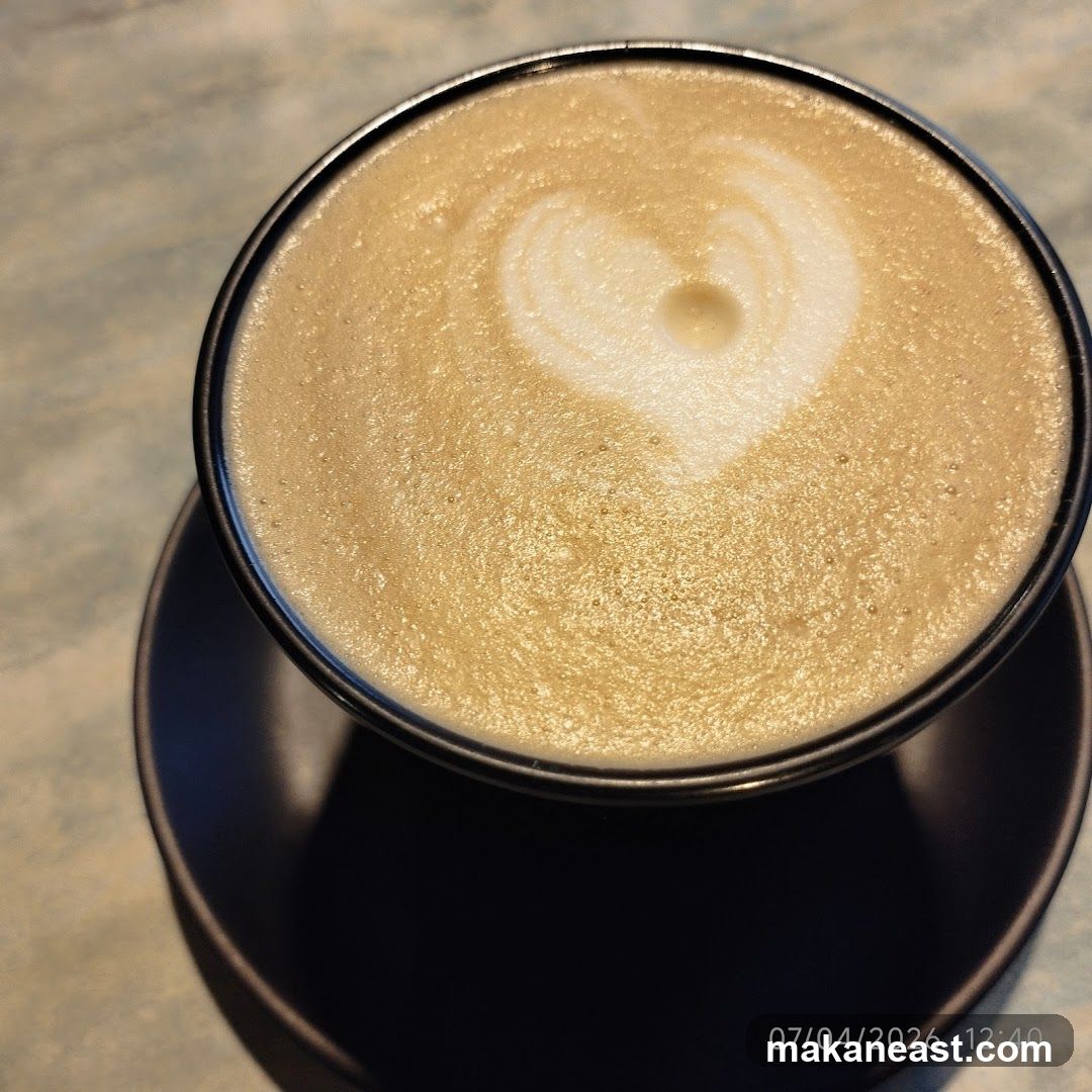 Latte with Heart Art