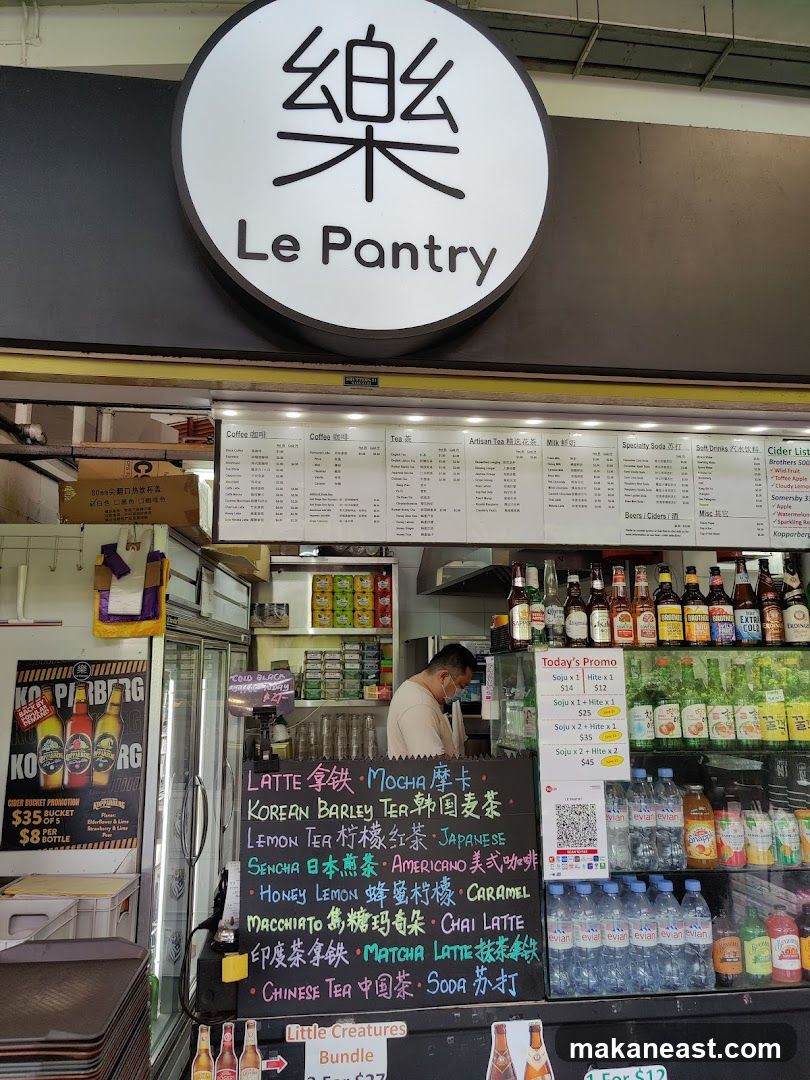 Le Pantry Menu and Drinks