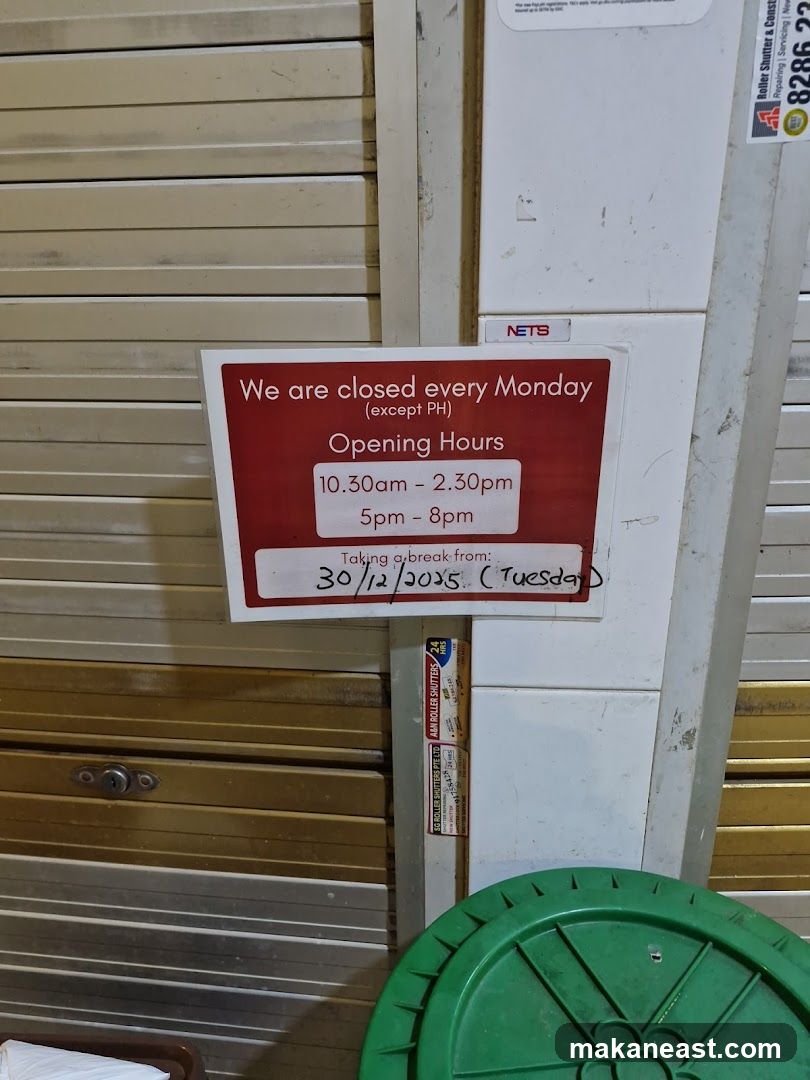 Opening Hours Sign