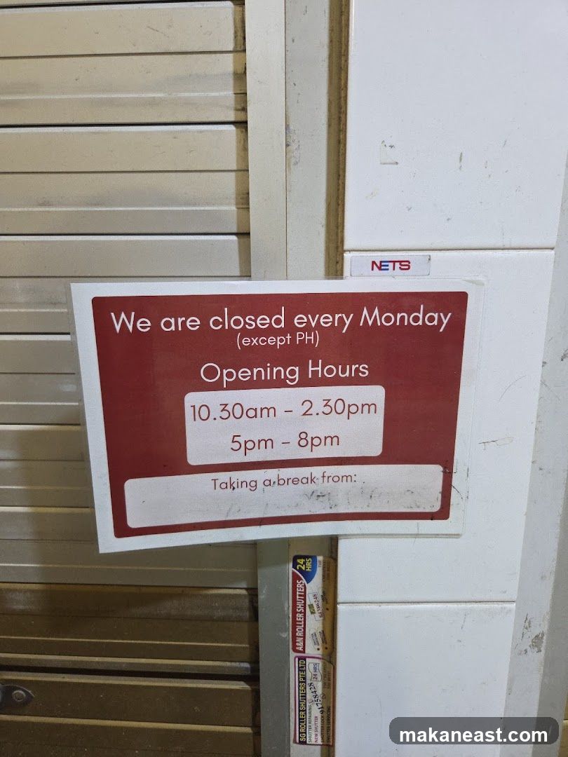 Opening Hours Sign