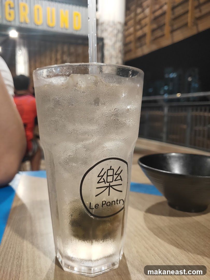 Drink with logo