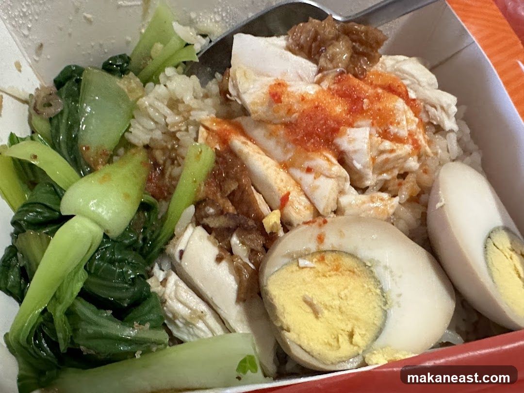 Chicken Rice with Bok Choy and Egg