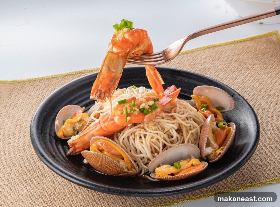Shrimp and Clam Noodles