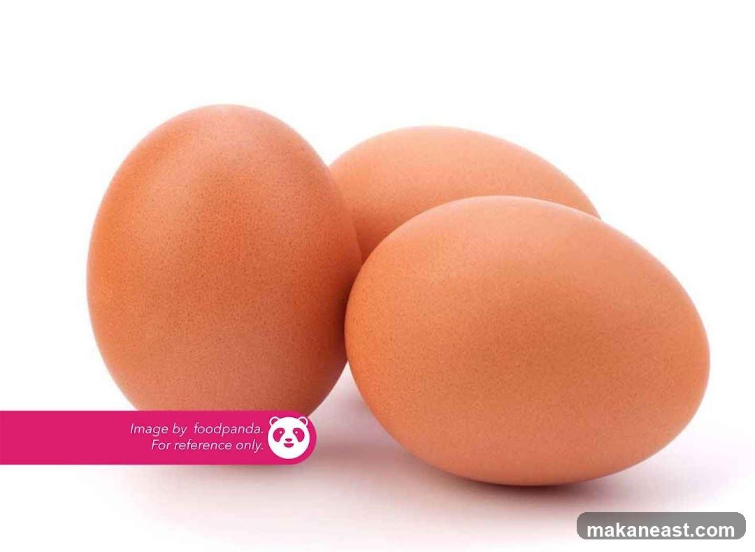 Three Brown Eggs