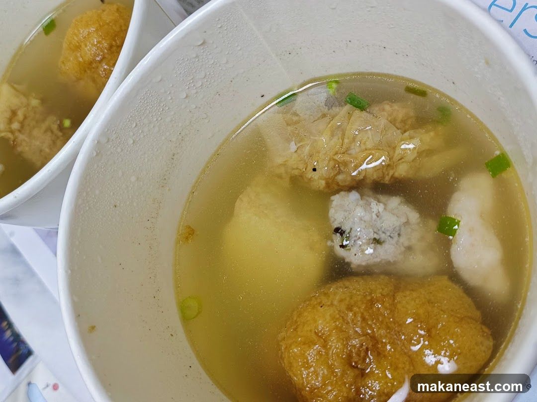 Soup with Fish Balls and Tofu