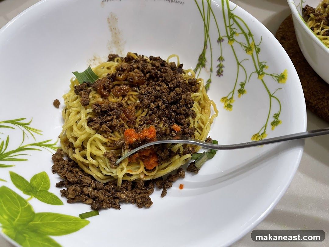 Noodles with Minced Meat