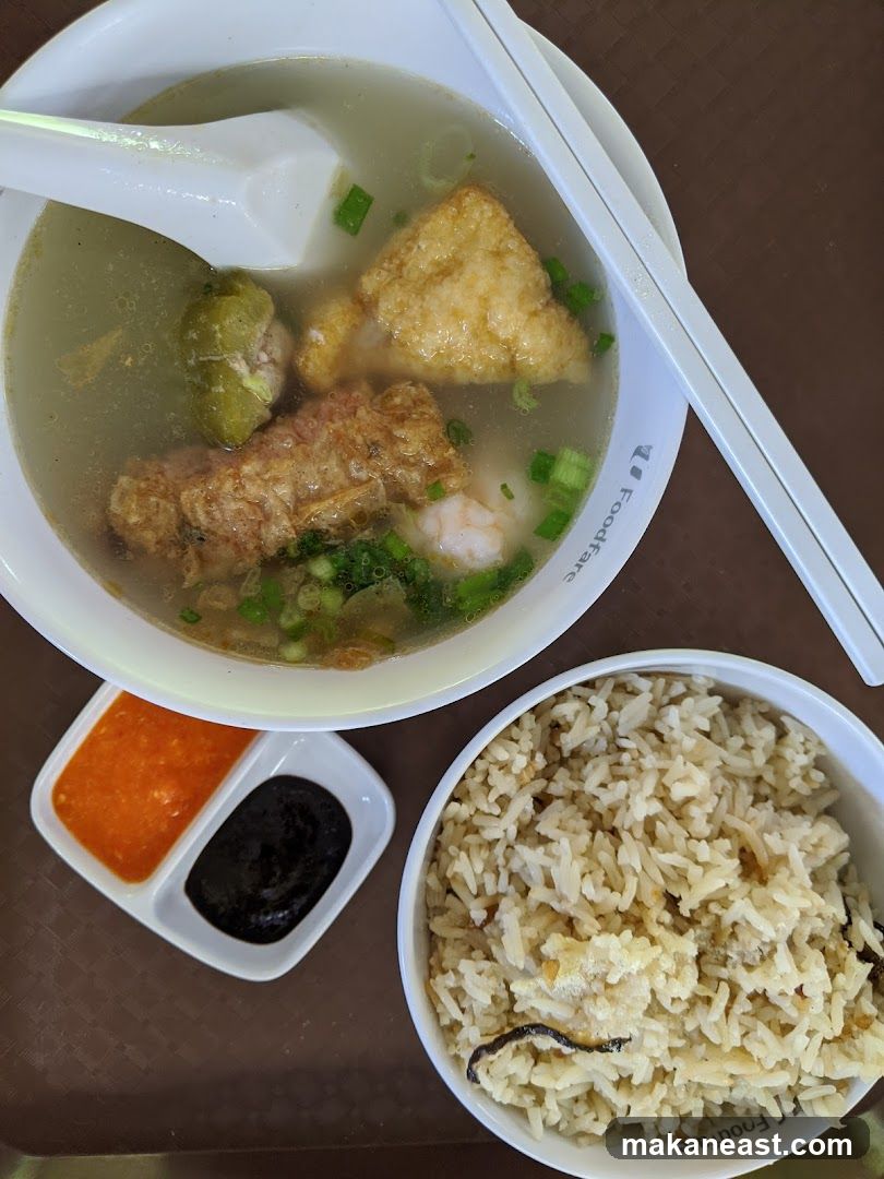 Fishball Soup with Rice