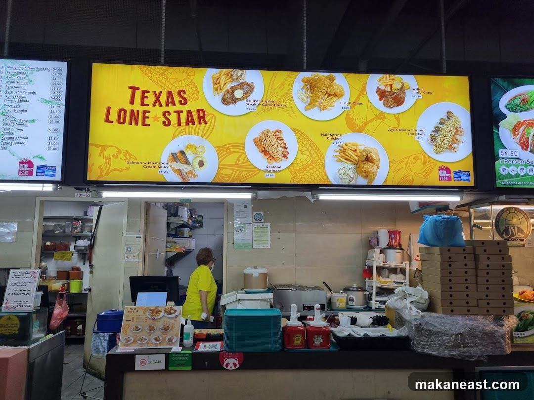 Texas Lone Star Menu Board