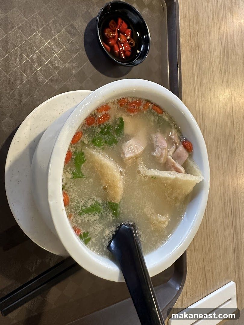 Soup with Chili and Goji Berries