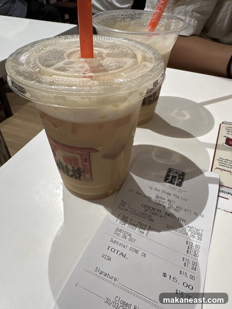 Beverages and Receipt
