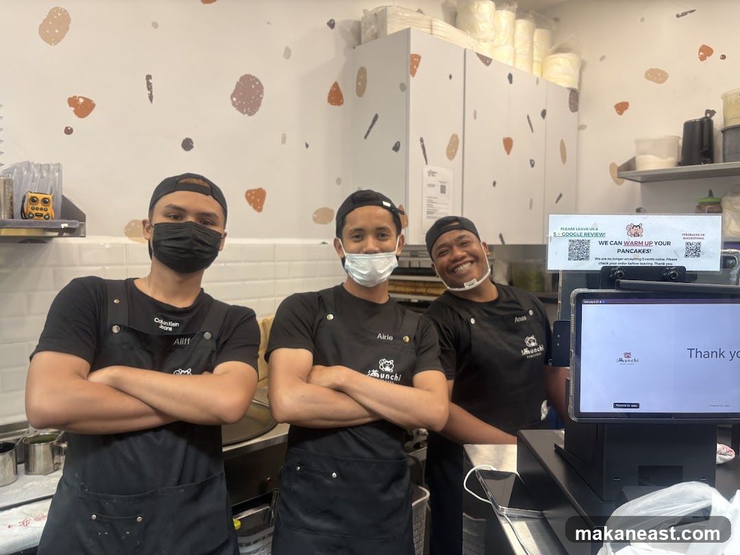 Staff at a Pancake Shop