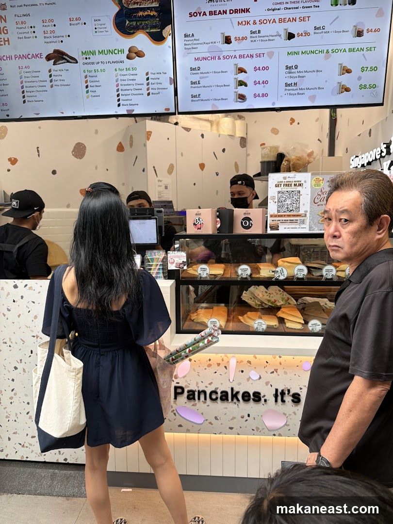 Munchi Pancakes and Soya Bean Drinks Menu