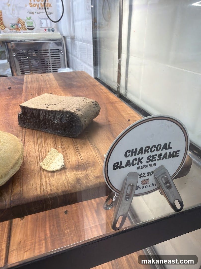 Charcoal Black Sesame Pancake