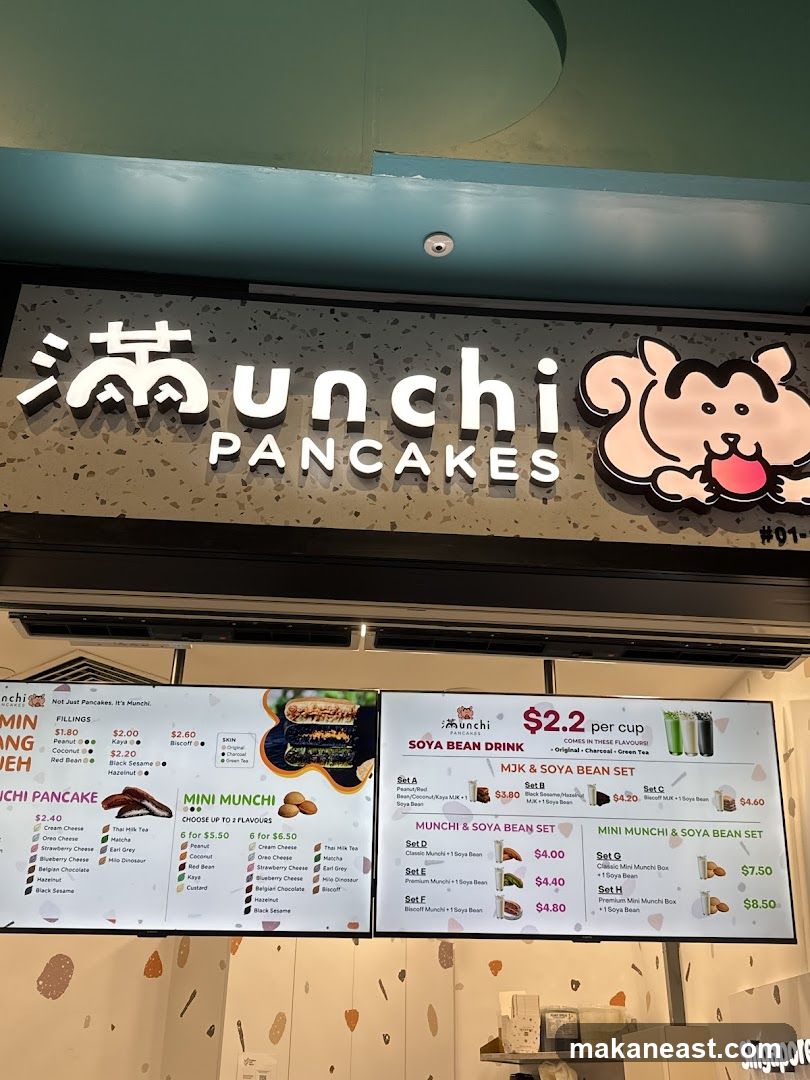 Munchi Pancakes Menu