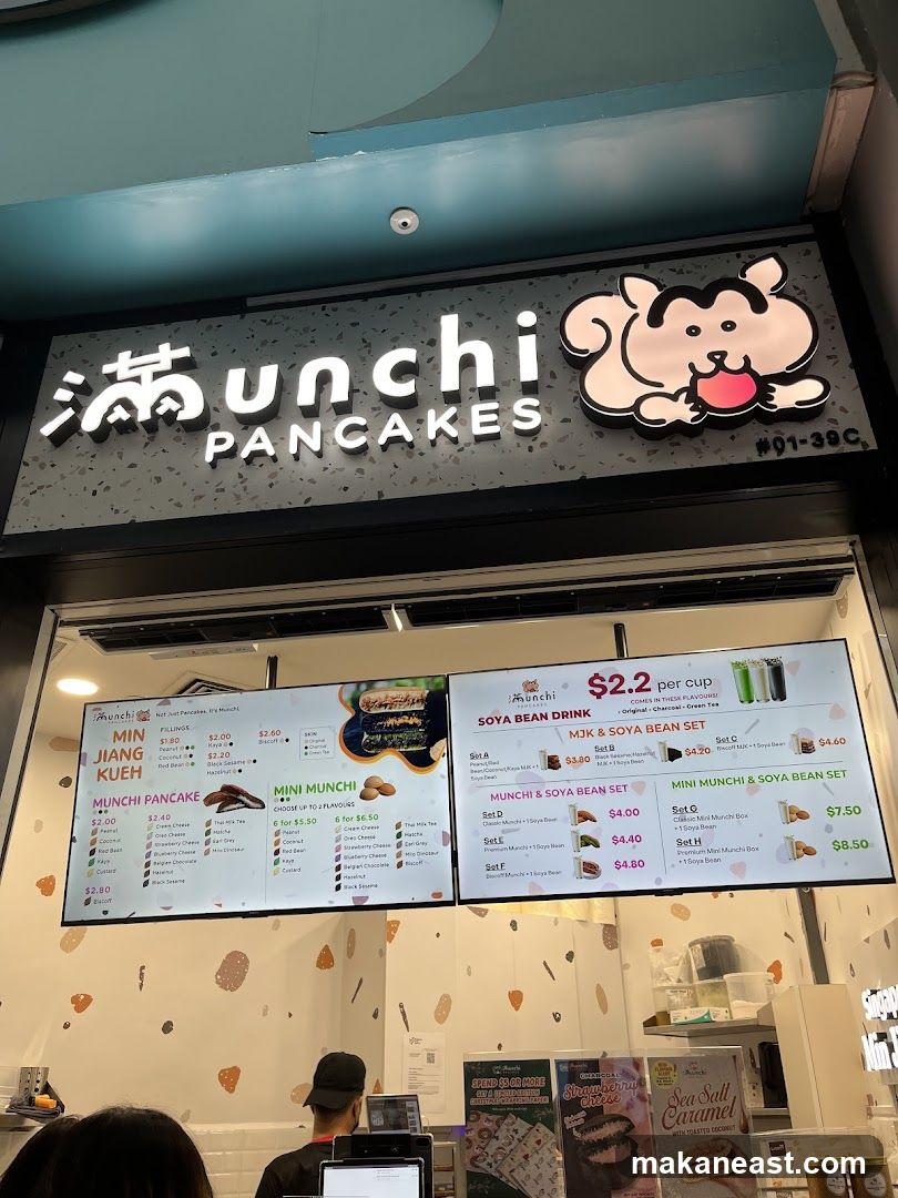 Munchi Pancakes Menu