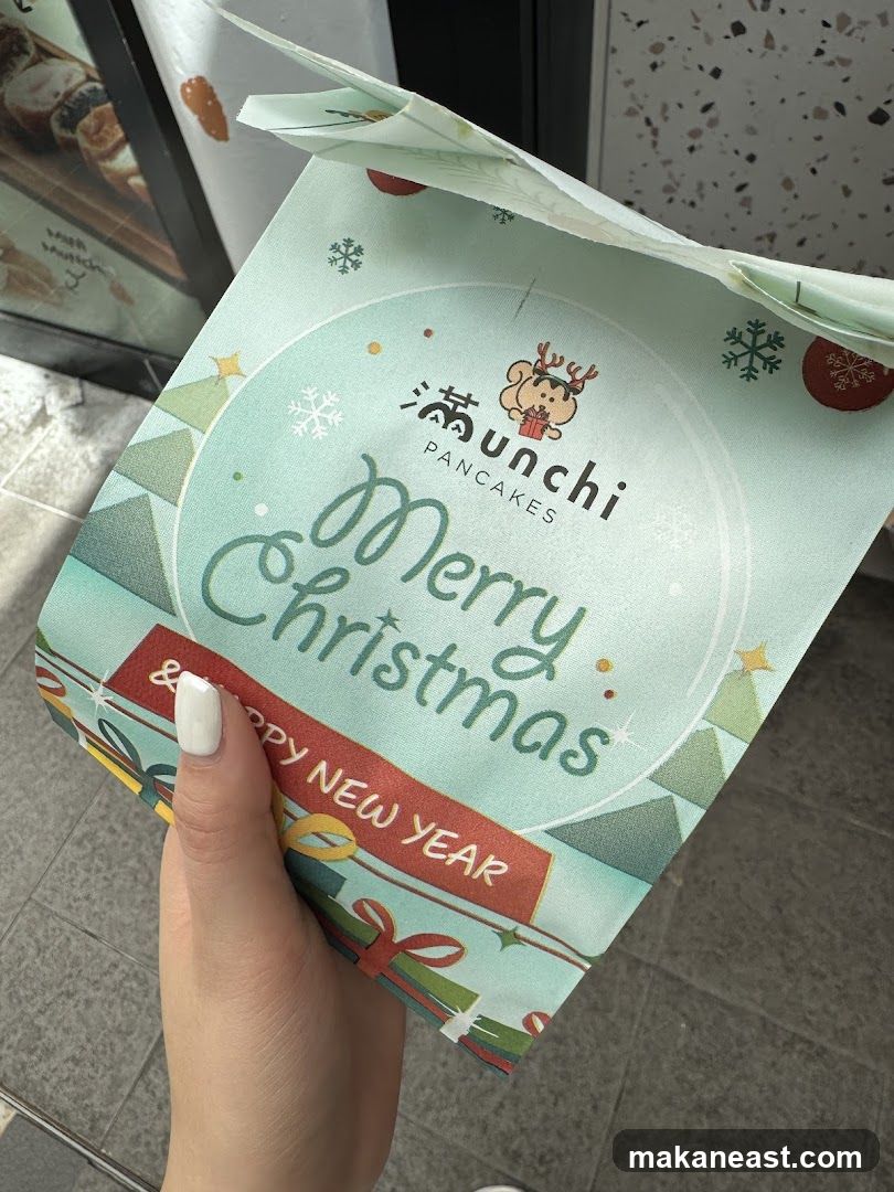 Christmas themed paper bag