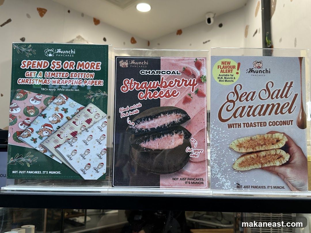 Munchi Pancakes promotional posters