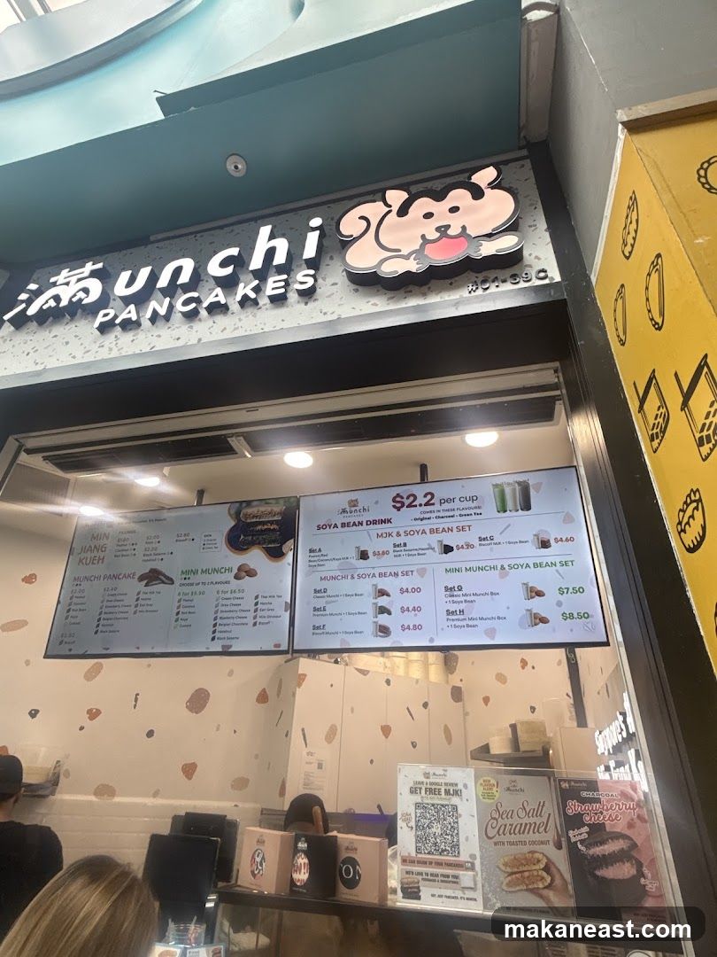 Munchi Pancakes Menu