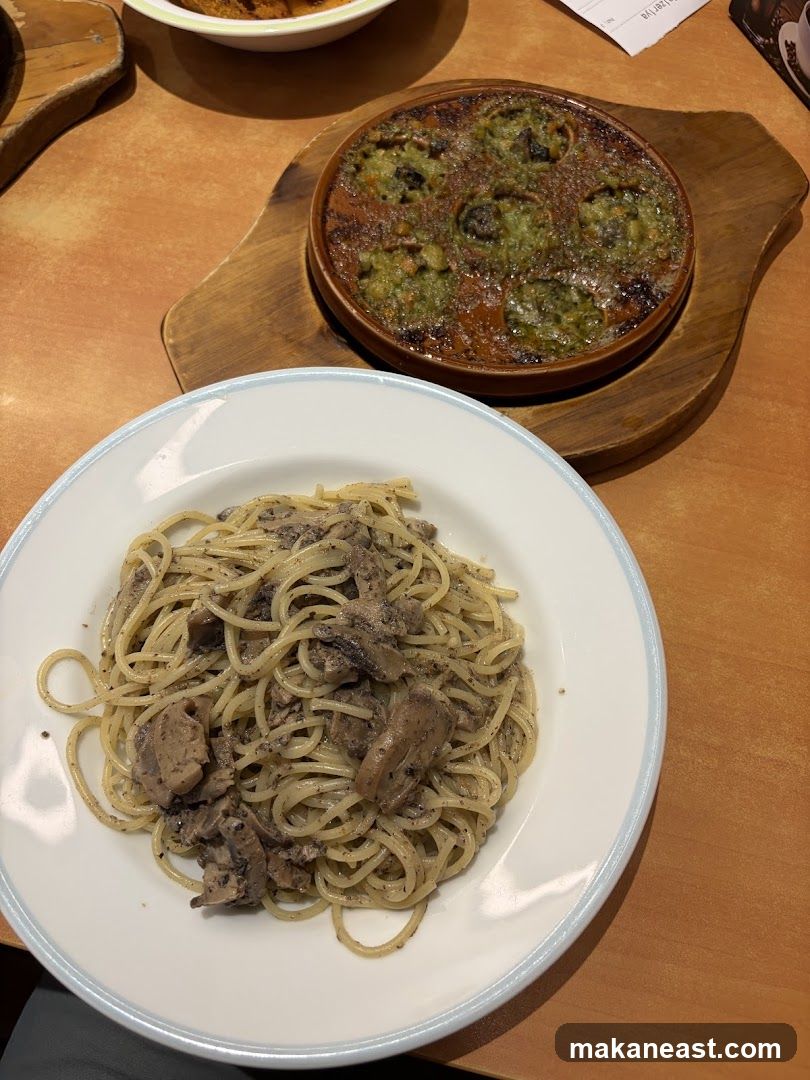 Pasta and Escargot