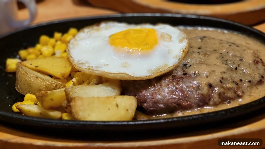 Steak with Fried Egg and Sides