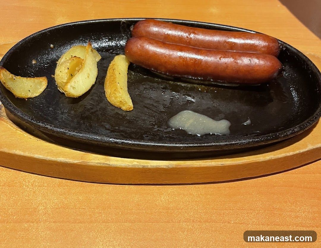 Sausages and Potato Wedges