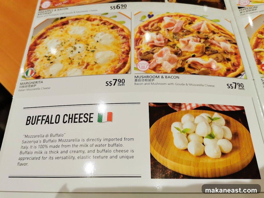 Pizza Menu