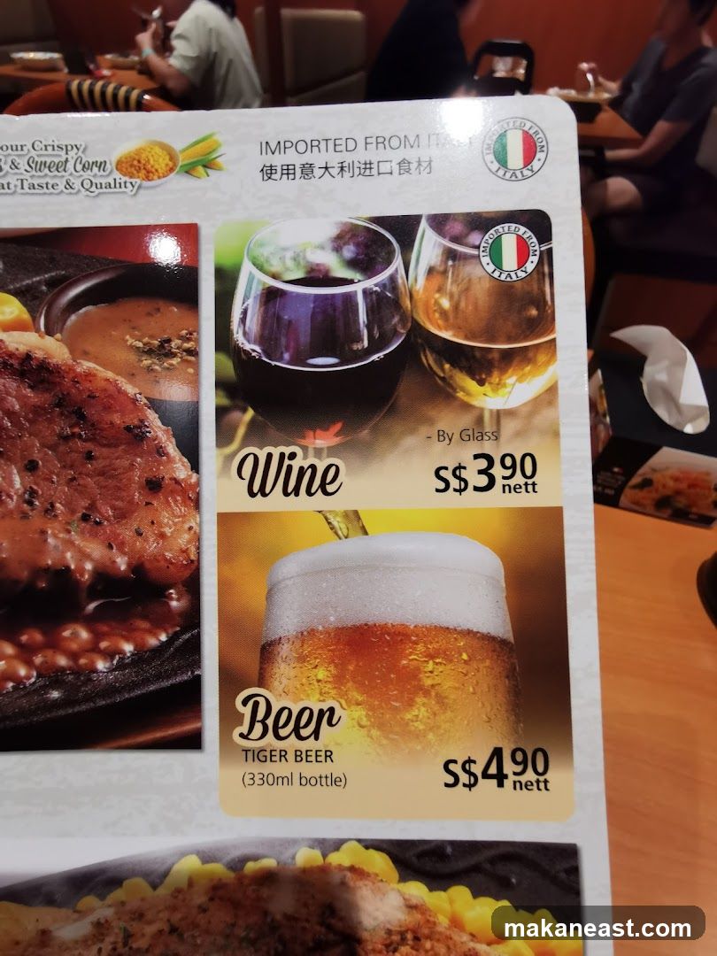 Wine and Beer Menu