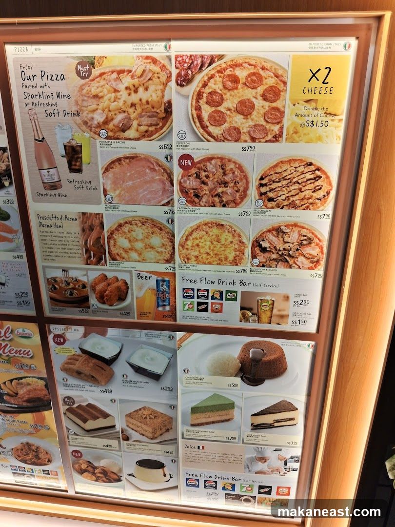 Pizza Menu