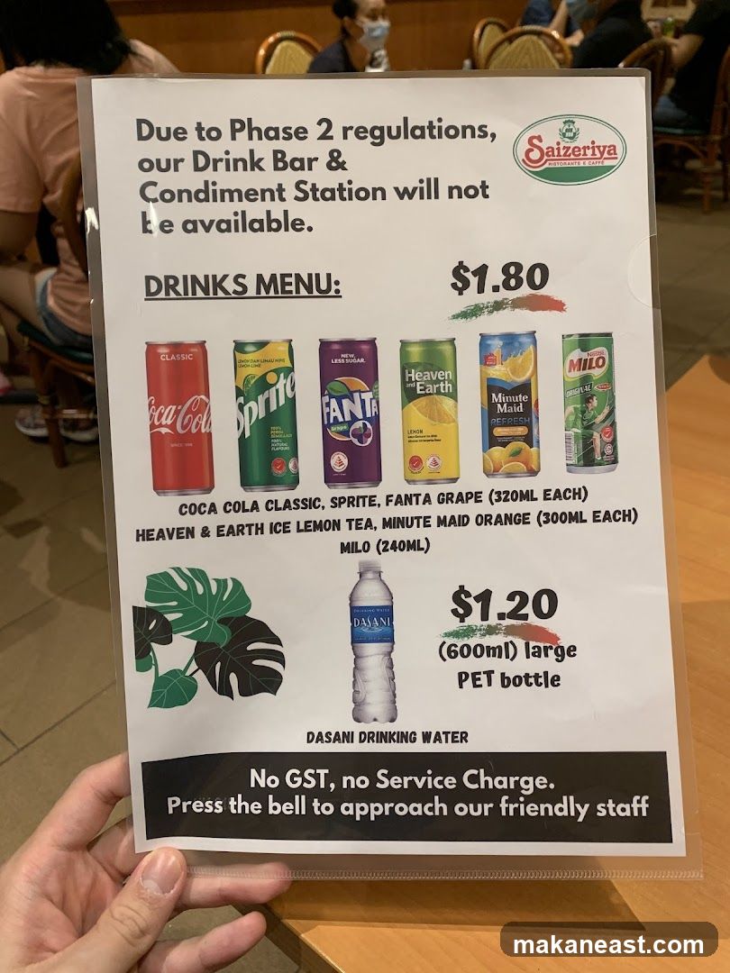 DRINKS MENU