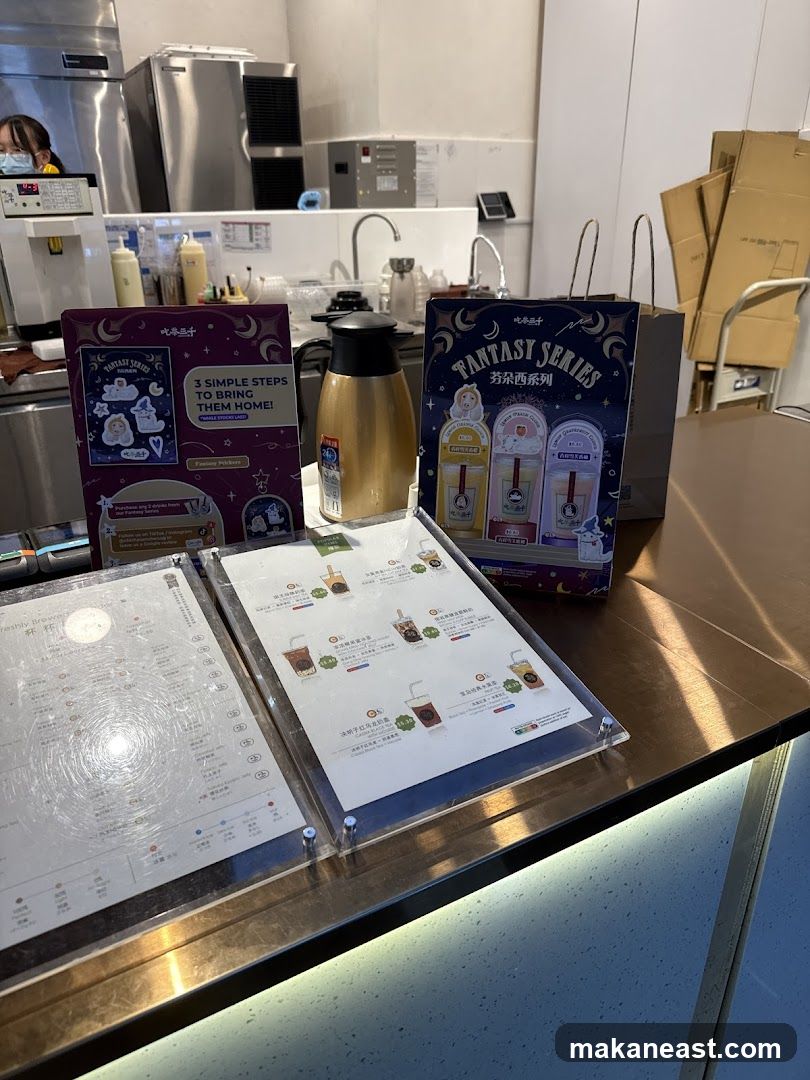 Beverage Menu and Promotional Display