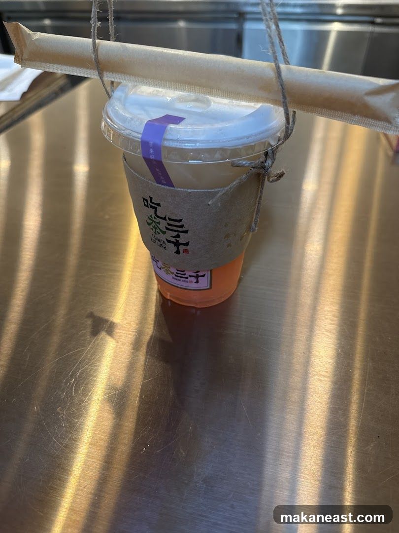 Beverage with Straw
