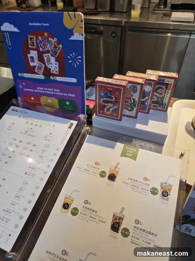 Promotional Display and Menu