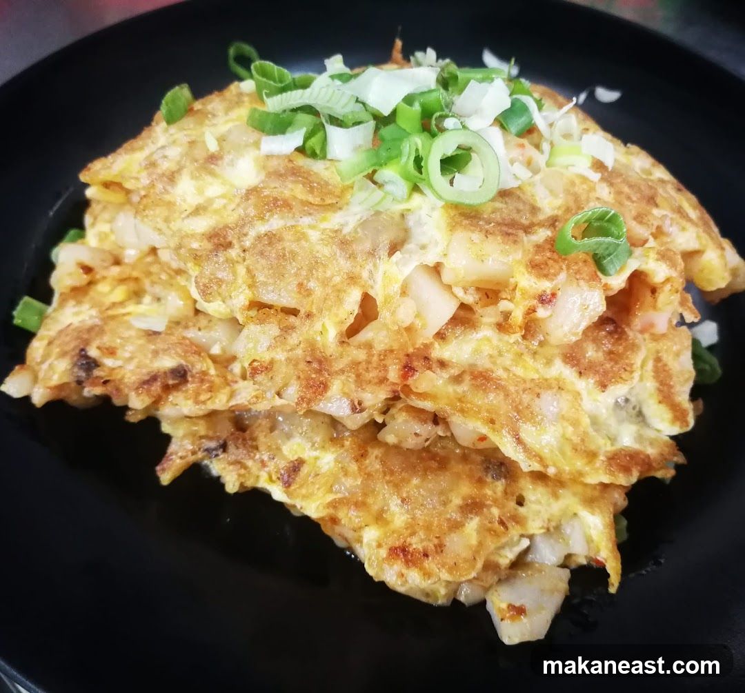 Fried Omelet with Scallions