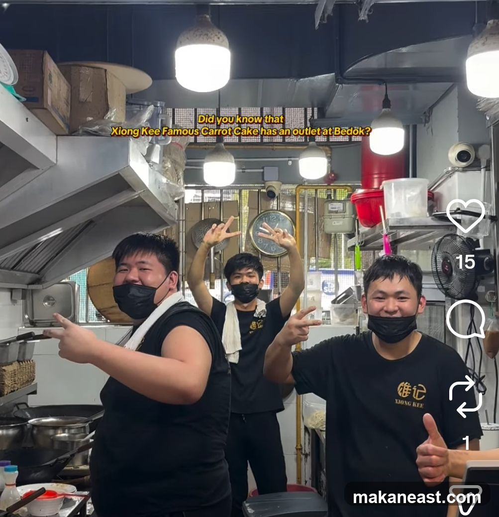 Staff at Xiong Kee Famous Carrot Cake