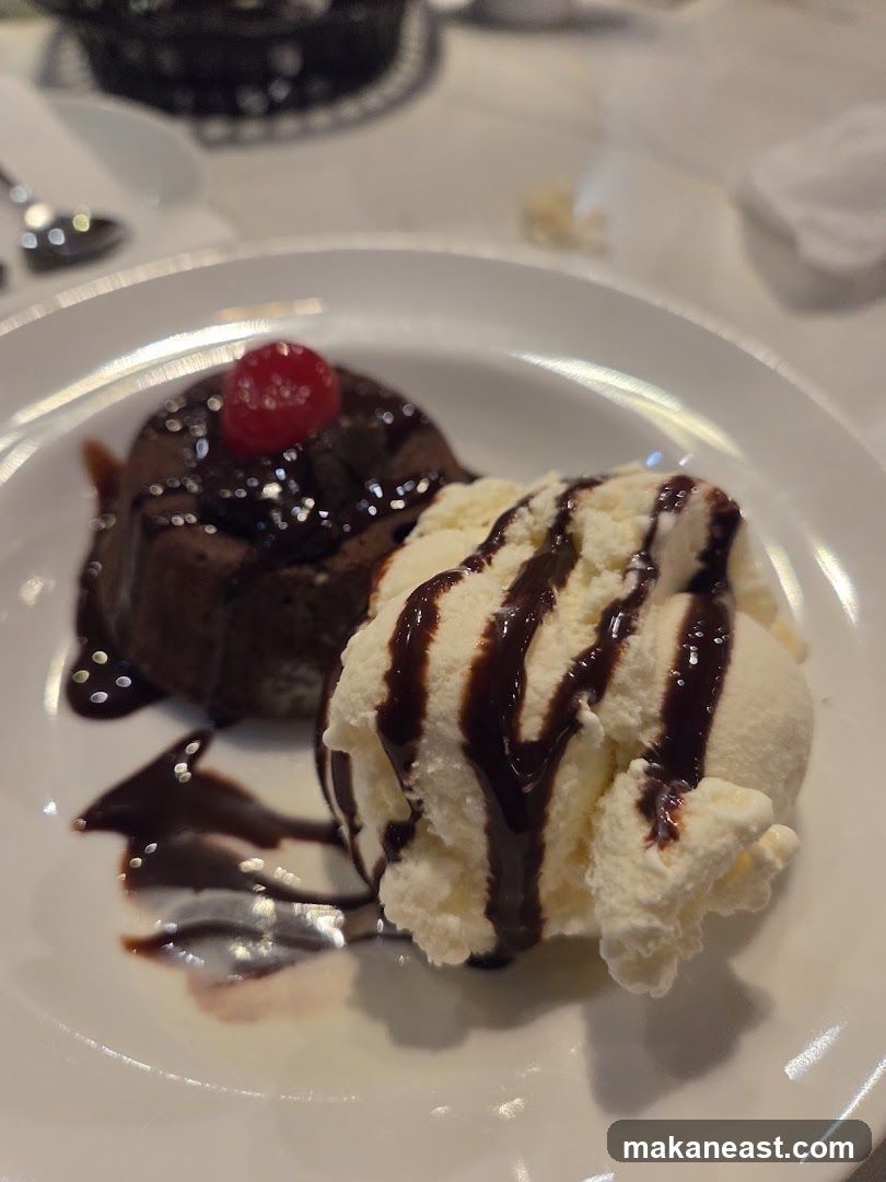 Chocolate Lava Cake with Ice Cream