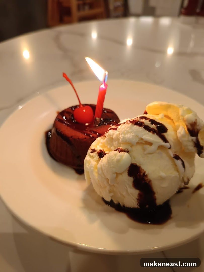 Chocolate Lava Cake with Ice Cream