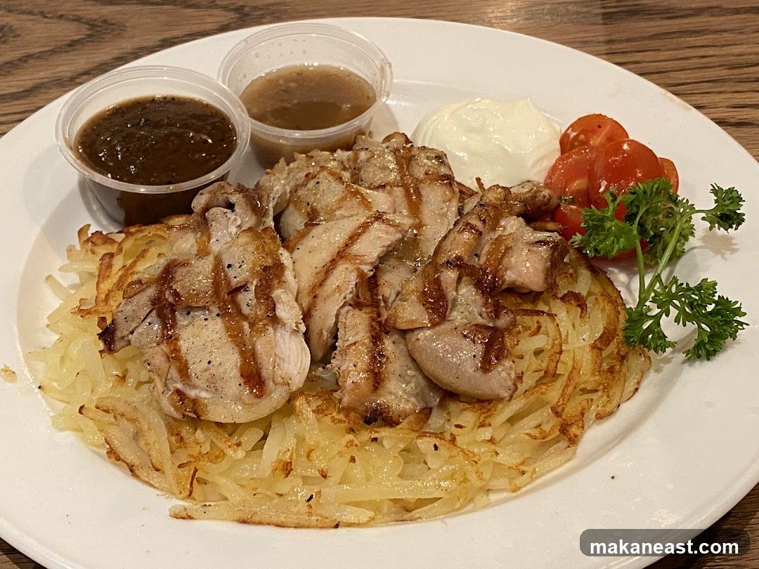 Grilled Chicken with Hash Browns