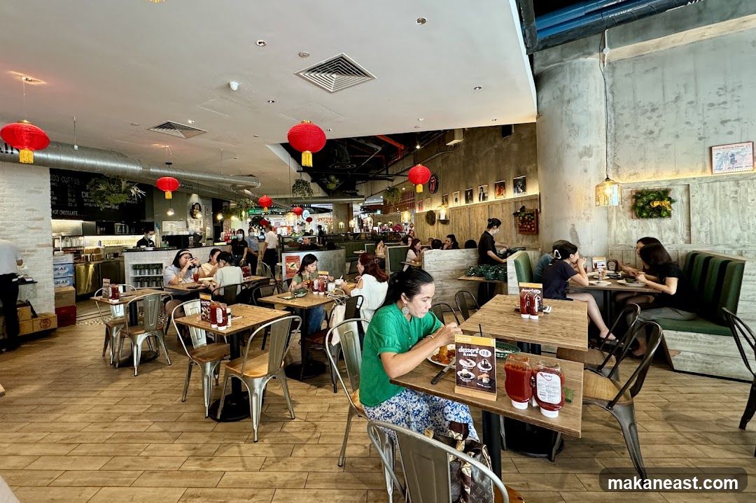 Restaurant Interior with Diners
