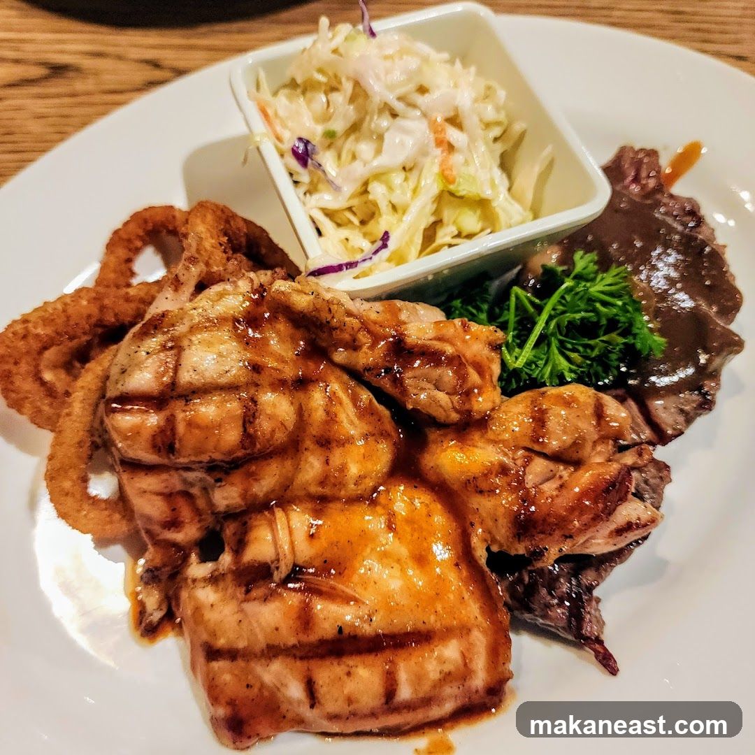 Grilled Chicken and Steak Platter