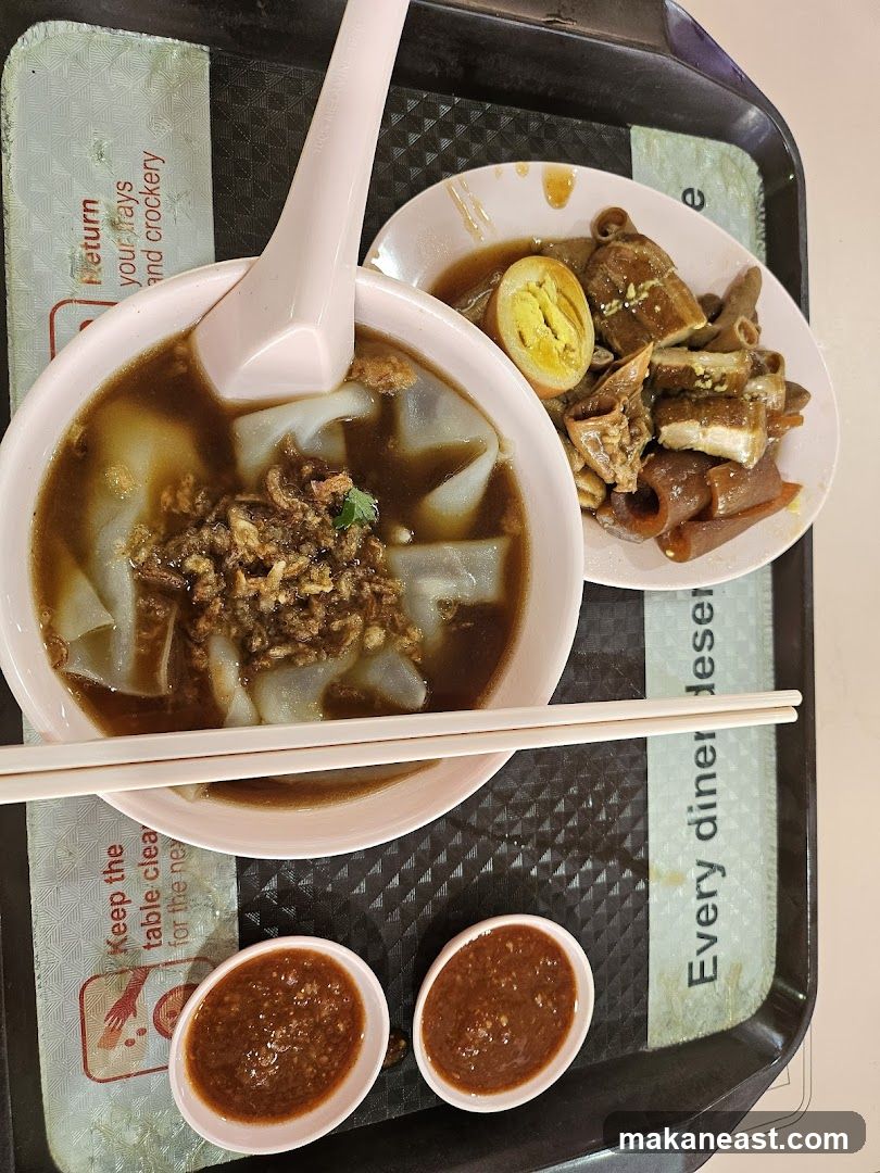 Food on a tray