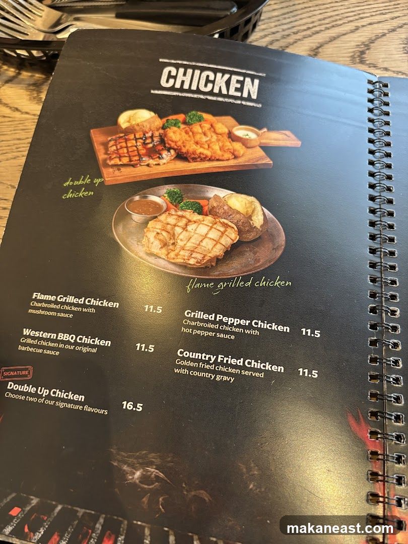 Chicken Menu
