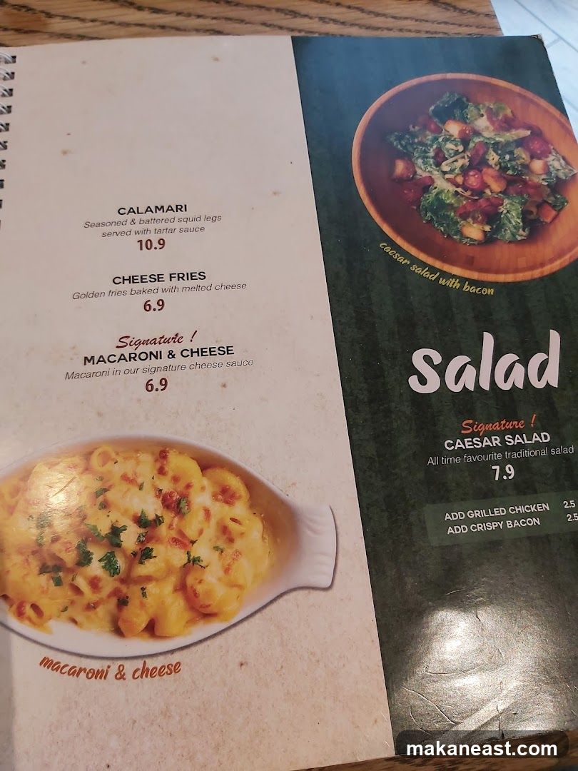 Salad Menu