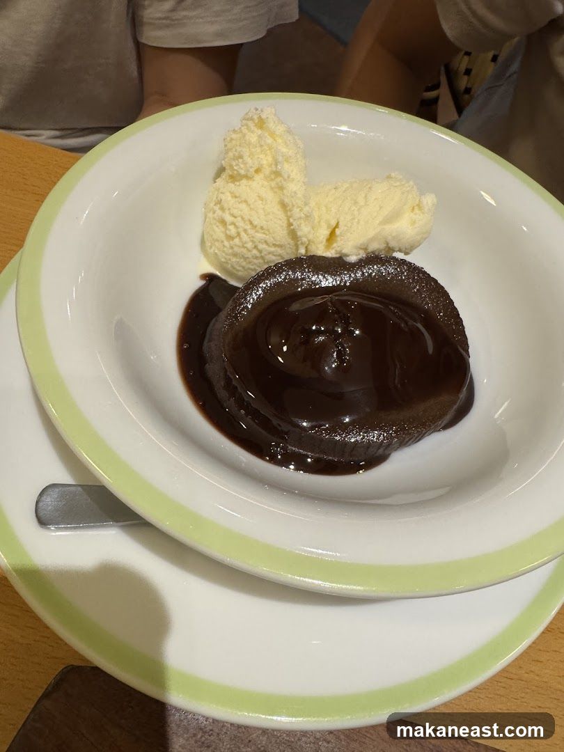 Chocolate Lava Cake with Ice Cream