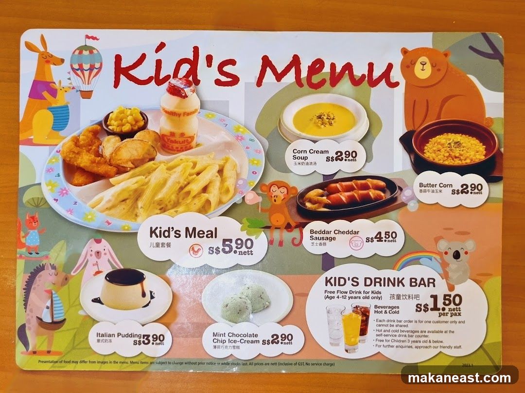Kid's Menu